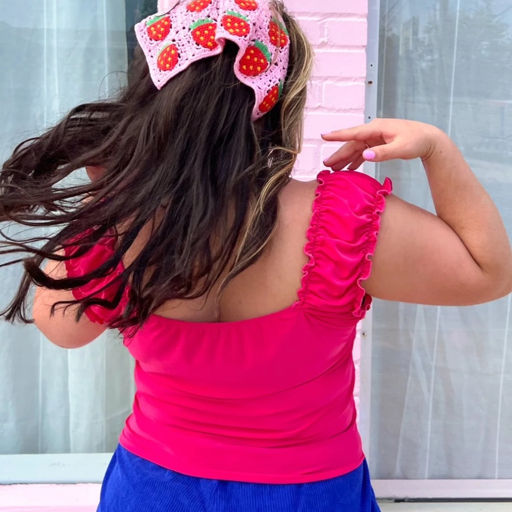 Raspberry Pink Top *Extended Sizes - Picture 3 of 3